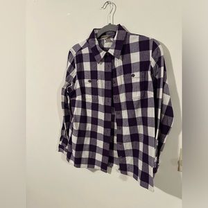 Duluth Purple Plaid Button-up. Size M